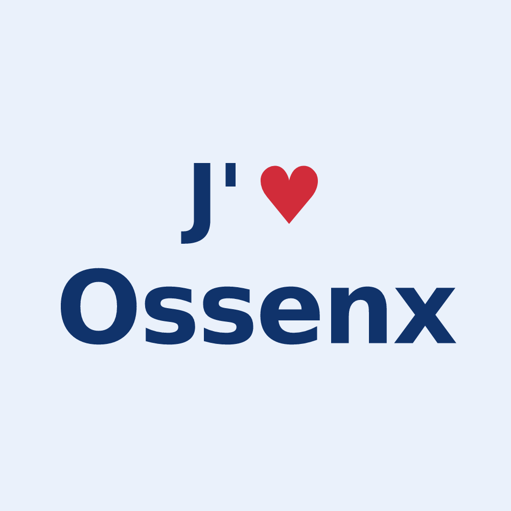 Sticker personnalisé Ossenx — design J'aime Ossenx