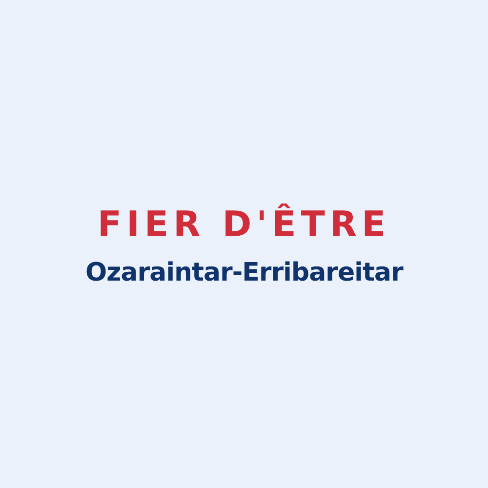 Sticker « Fier d'être Ozaraintar-Erribareitar » — design pour Osserain-Rivareyte