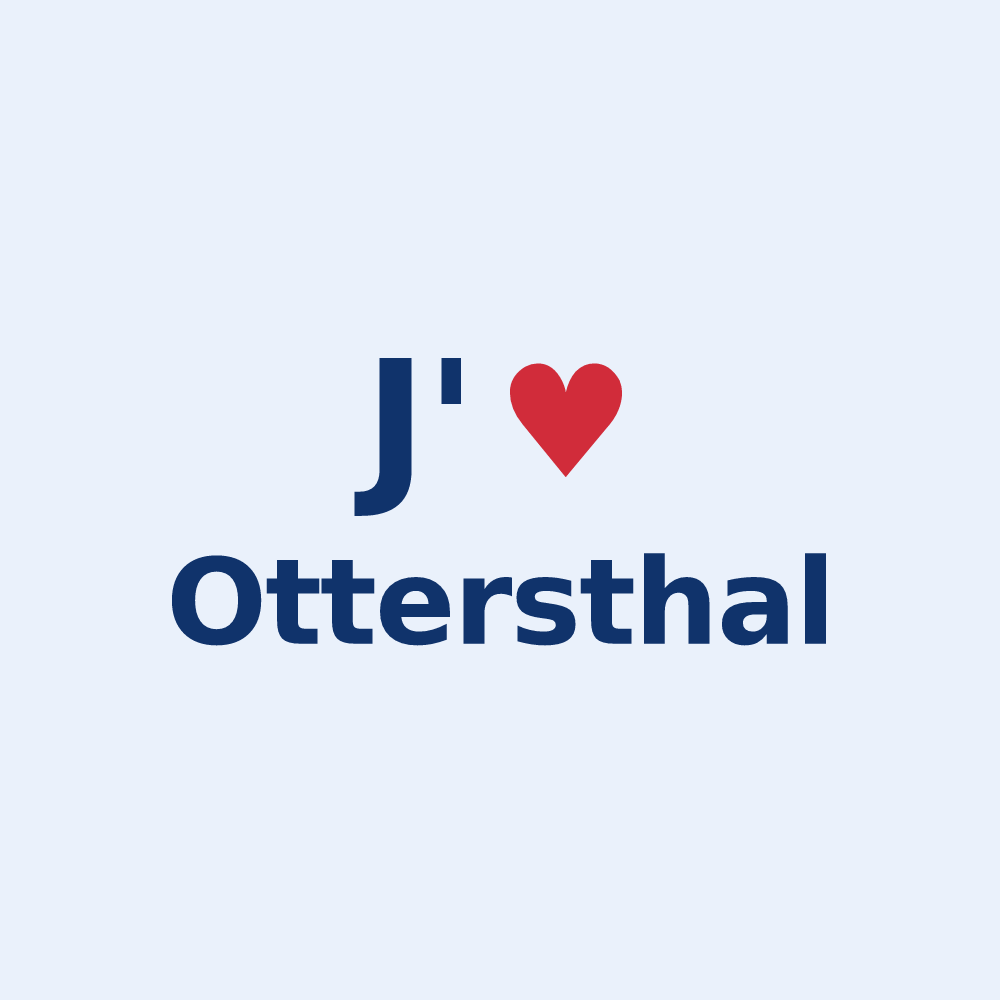 Sticker personnalisé Ottersthal — design J'aime Ottersthal
