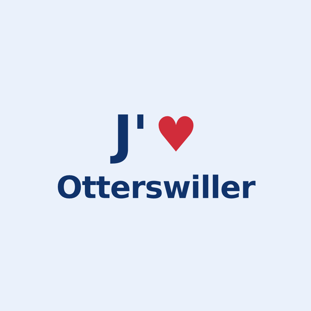 Sticker personnalisé Otterswiller — design J'aime Otterswiller