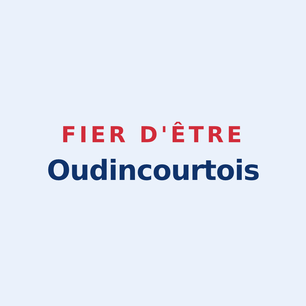 Sticker « Fier d'être Oudincourtois » — design pour Oudincourt