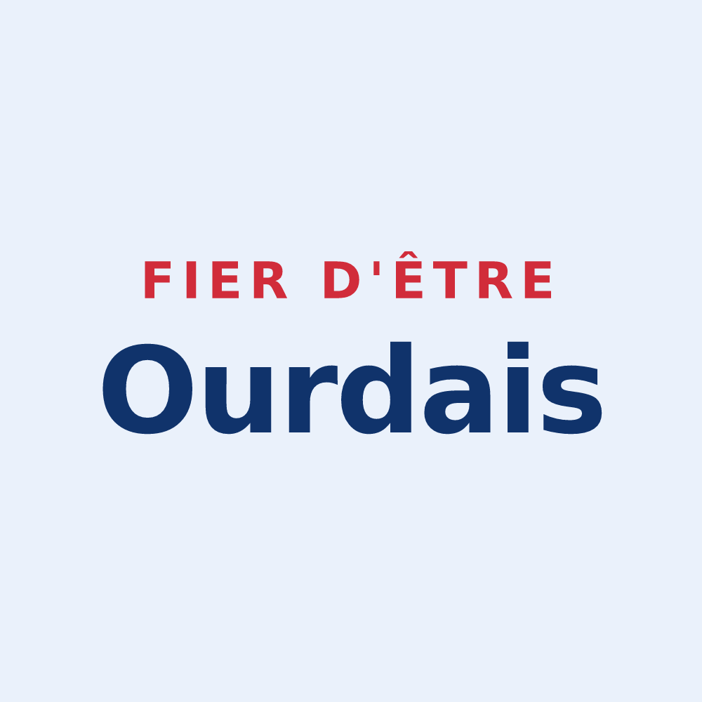 Sticker « Fier d'être Ourdais » — design pour Ourde