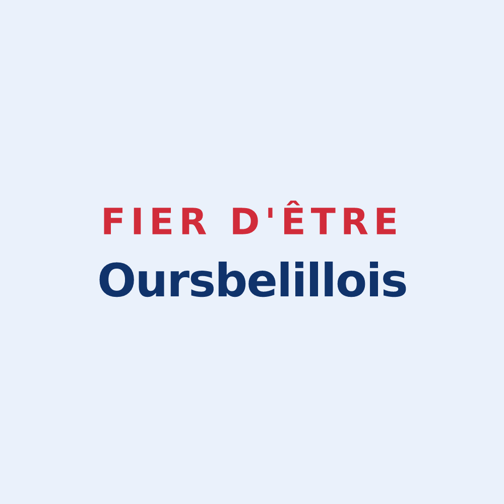 Sticker « Fier d'être Oursbelillois » — design pour Oursbelille