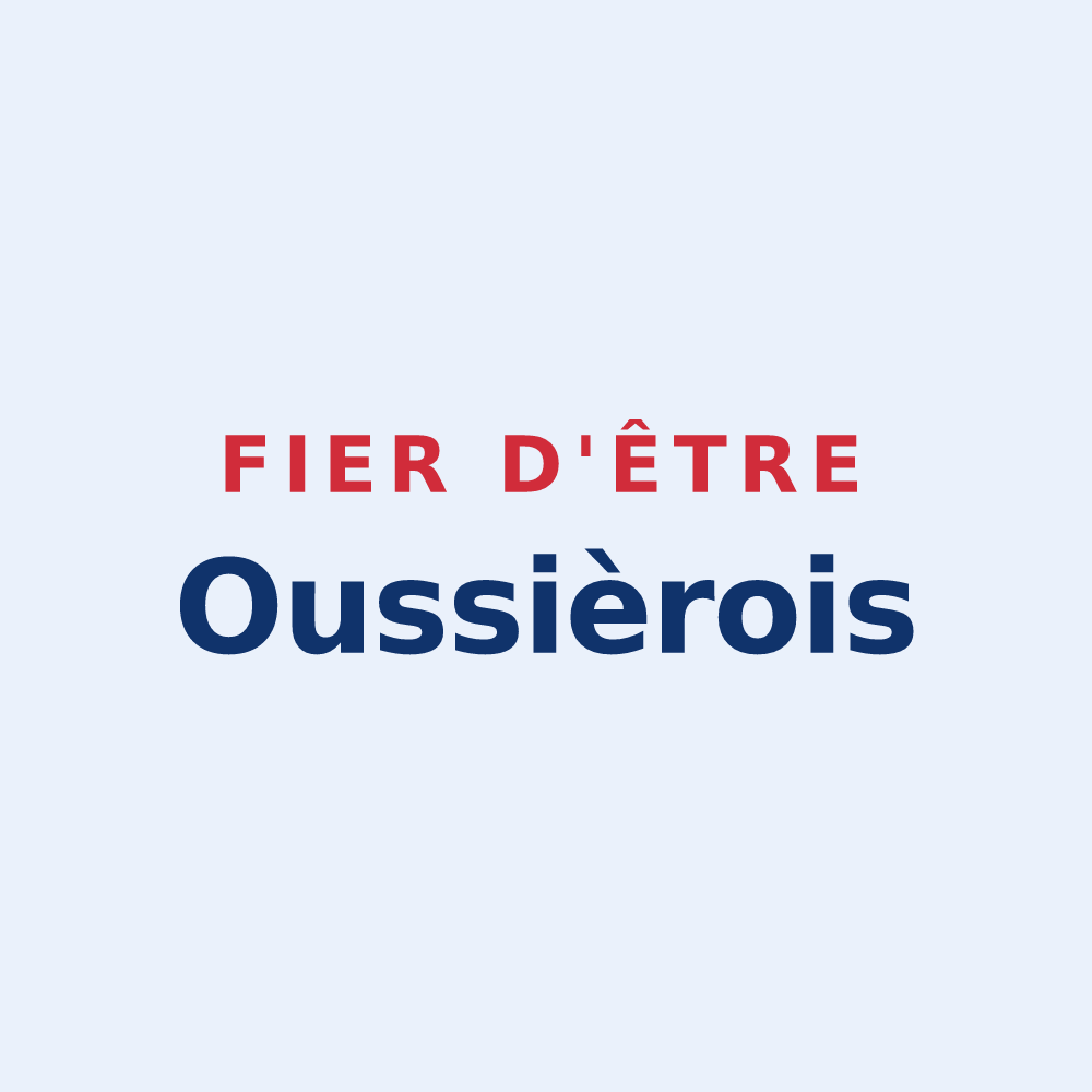 Sticker « Fier d'être Oussièrois » — design pour Oussières