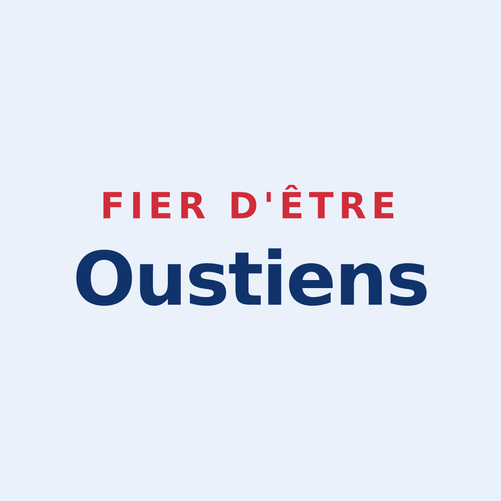 Sticker « Fier d'être Oustiens » — design pour Ousté