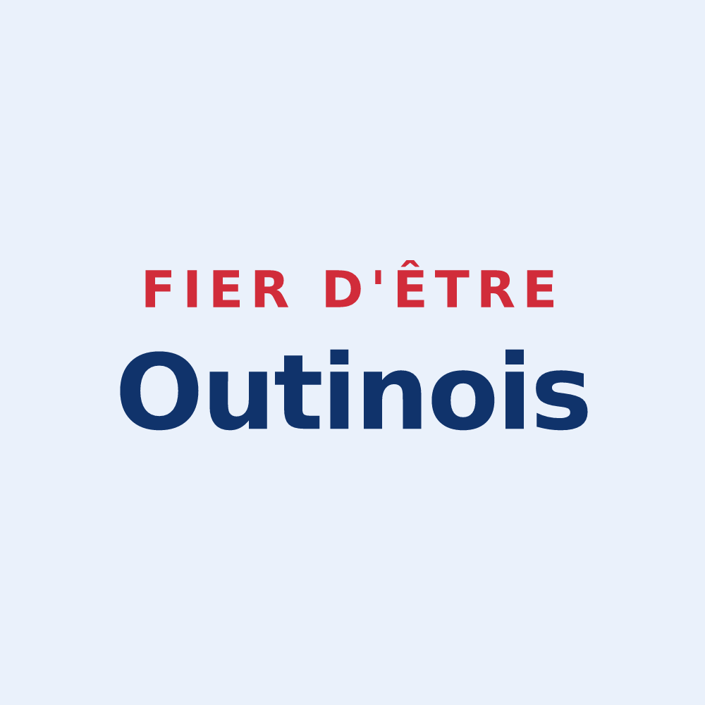 Sticker « Fier d'être Outinois » — design pour Outines