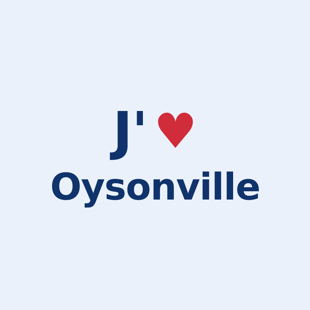 Sticker personnalisé Oysonville — design J'aime Oysonville