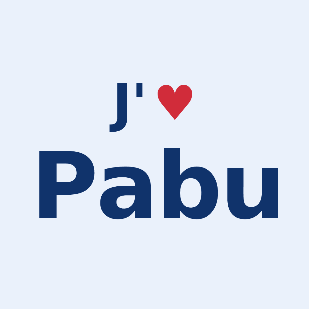 Sticker personnalisé Pabu — design J'aime Pabu