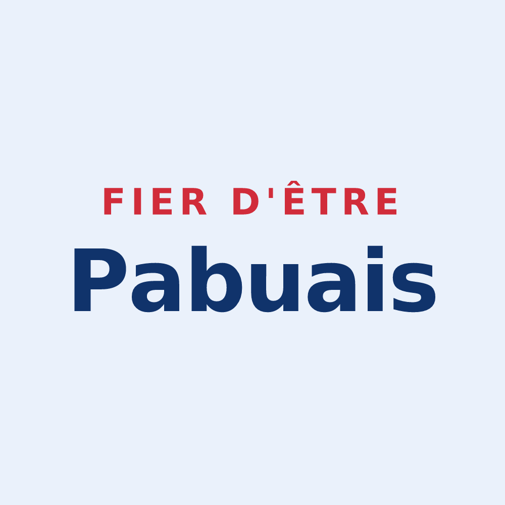 Sticker « Fier d'être Pabuais » — design pour Pabu