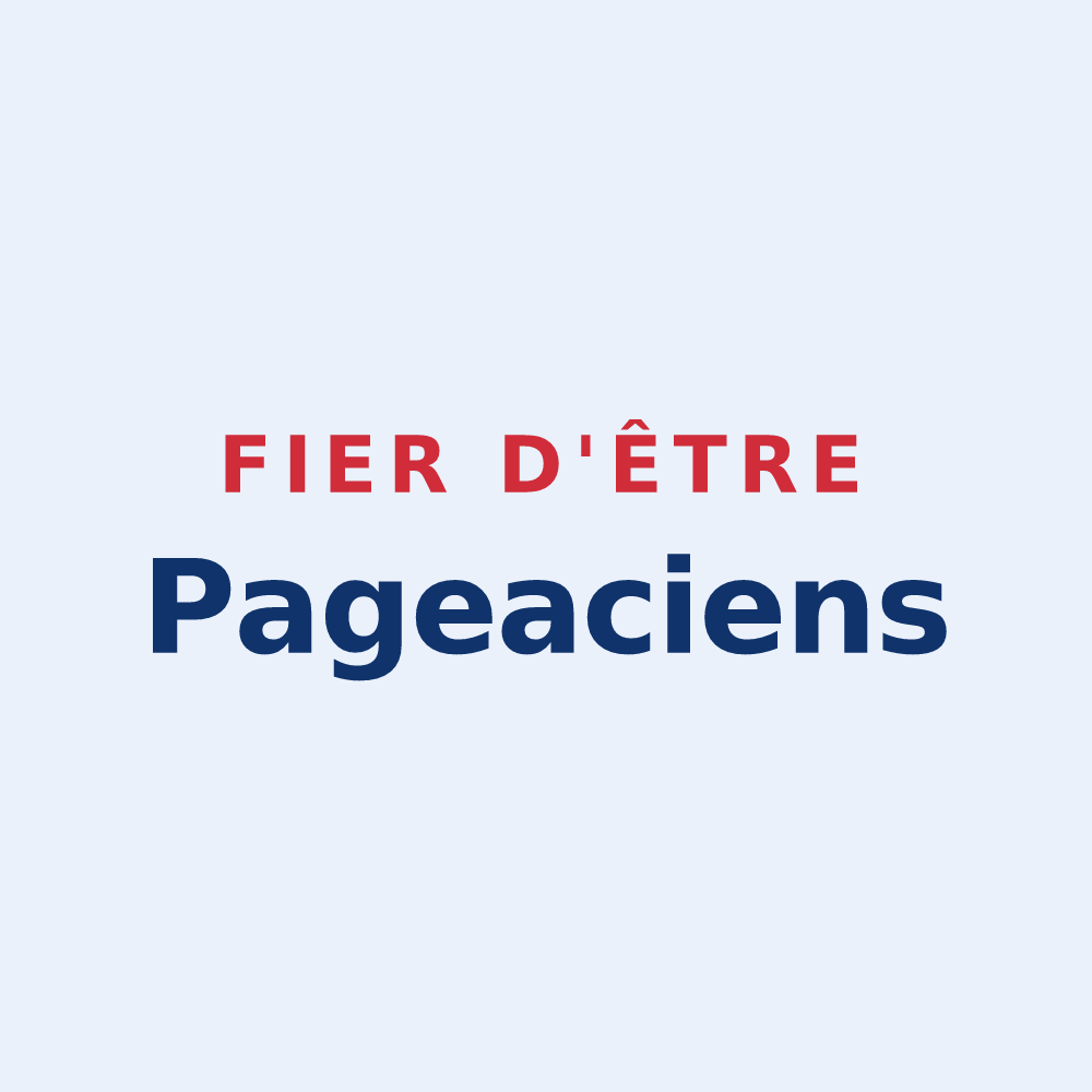 Sticker « Fier d'être Pageaciens » — design pour Pageas
