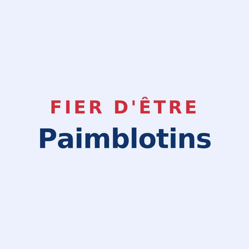 Sticker « Fier d'être Paimblotins » — design pour Paimbœuf
