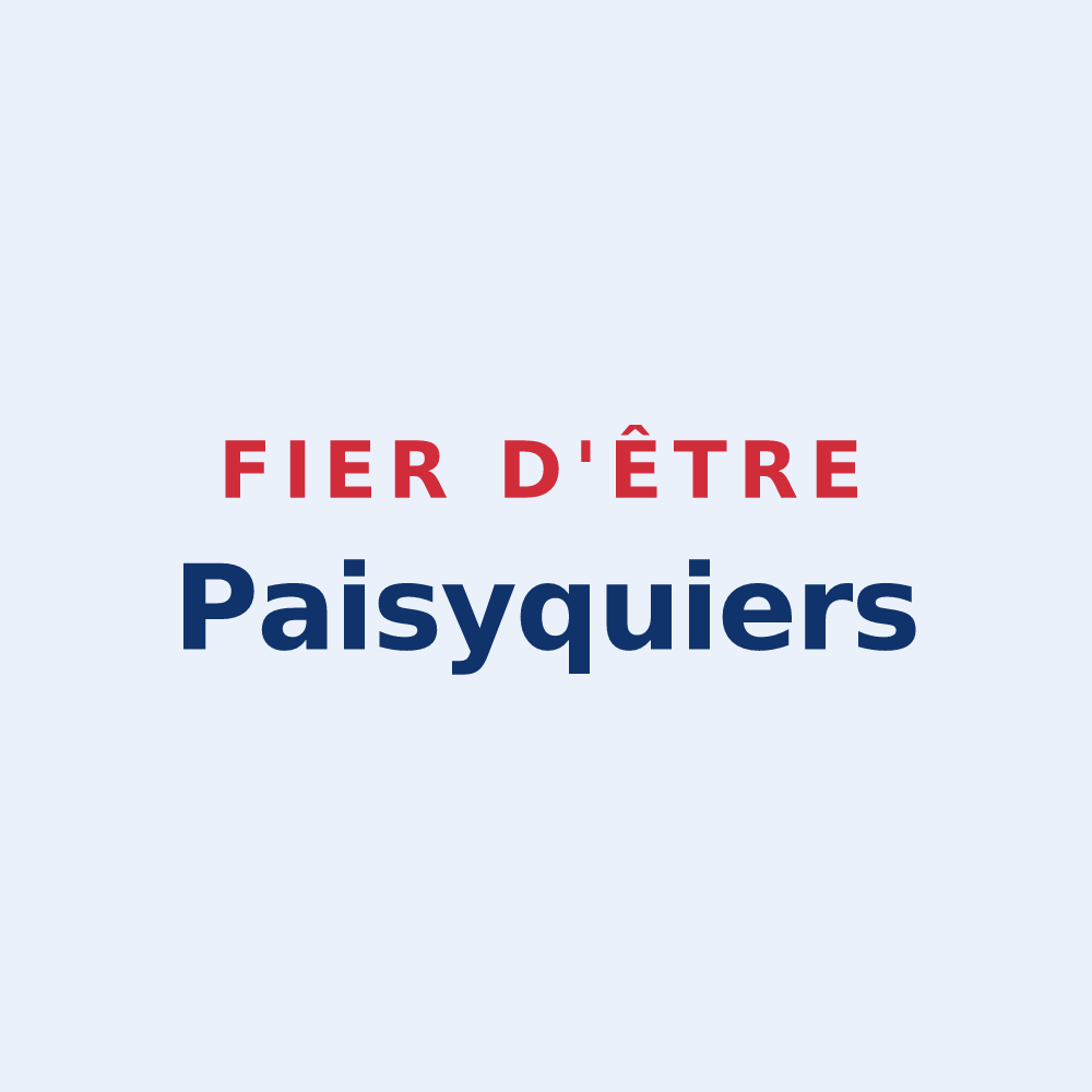Sticker « Fier d'être Paisyquiers » — design pour Paisy-Cosdon
