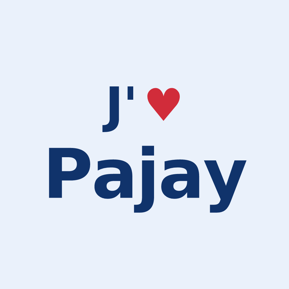 Sticker personnalisé Pajay — design J'aime Pajay