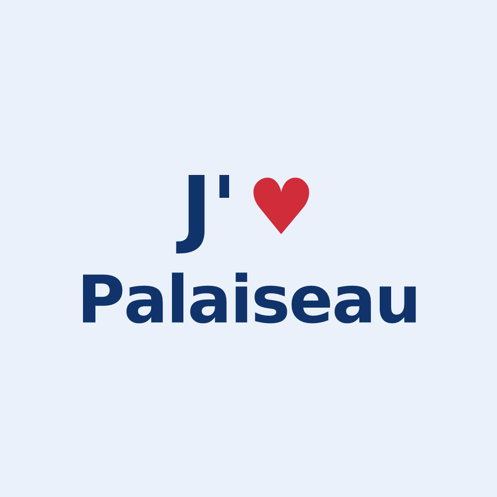 Sticker personnalisé Palaiseau — design J'aime Palaiseau