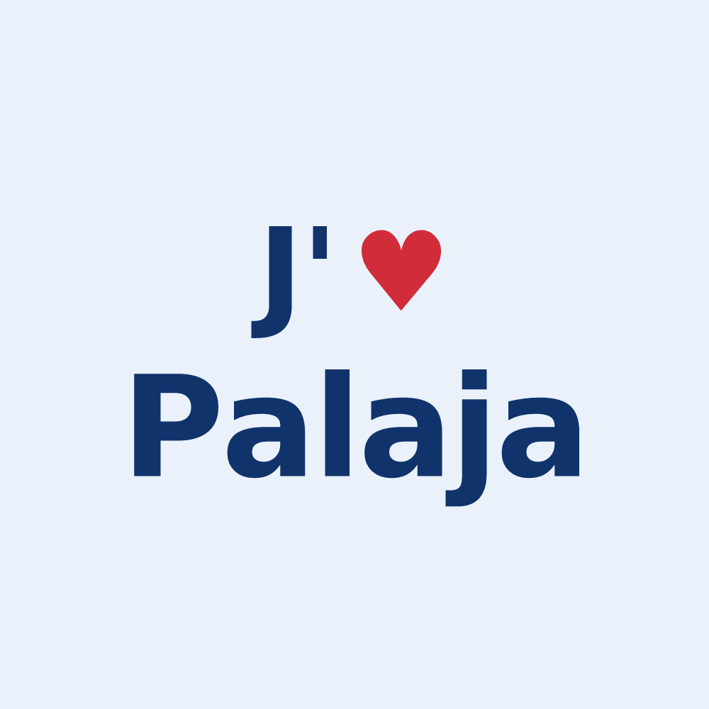 Sticker personnalisé Palaja — design J'aime Palaja
