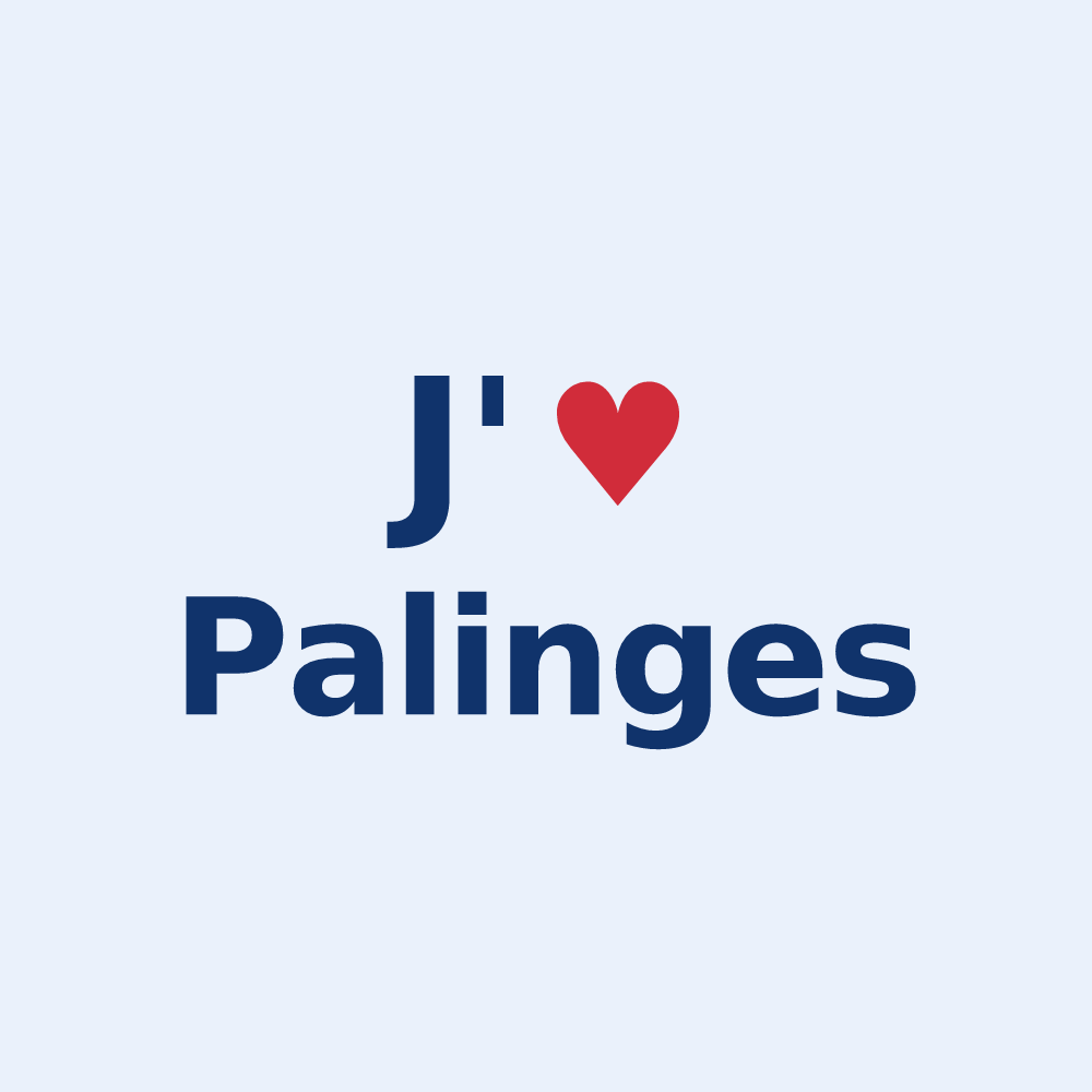 Sticker personnalisé Palinges — design J'aime Palinges