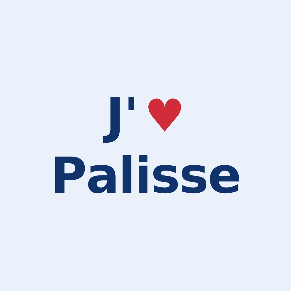 Sticker personnalisé Palisse — design J'aime Palisse