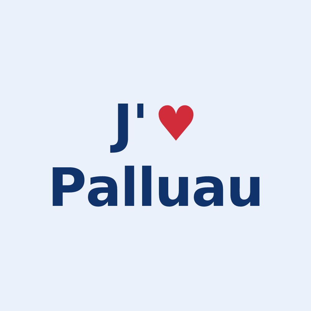 Sticker personnalisé Palluau — design J'aime Palluau