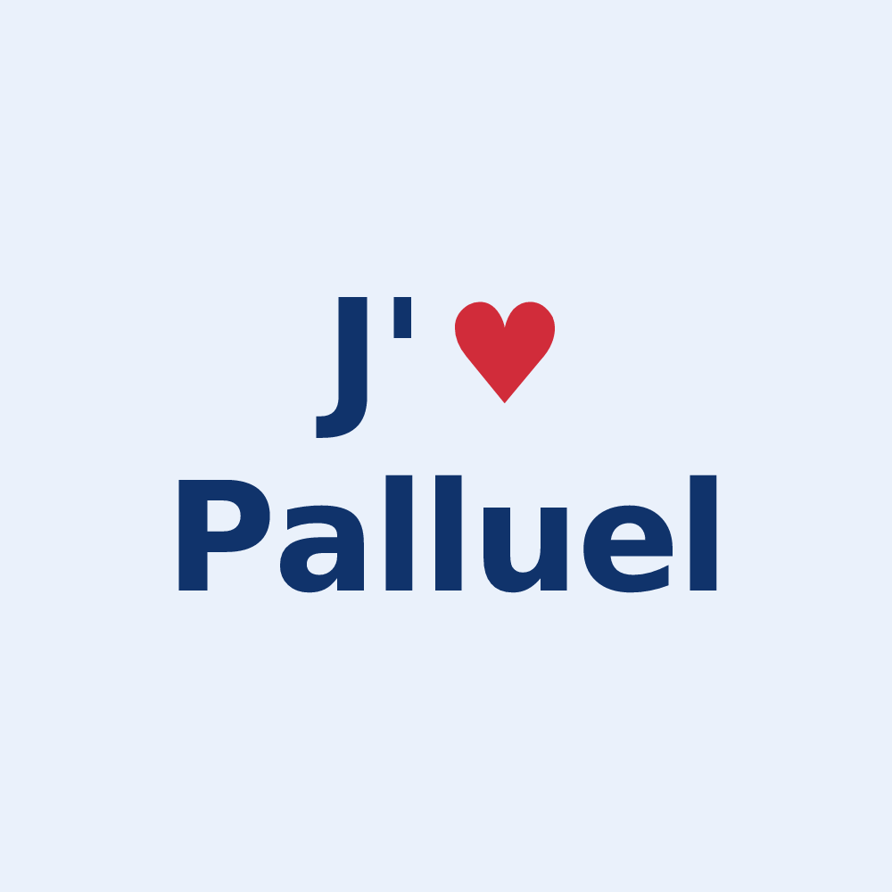Sticker personnalisé Palluel — design J'aime Palluel