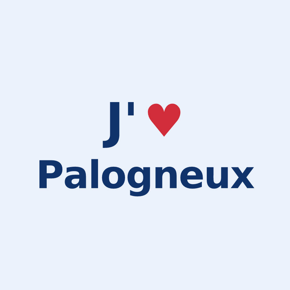 Sticker personnalisé Palogneux — design J'aime Palogneux