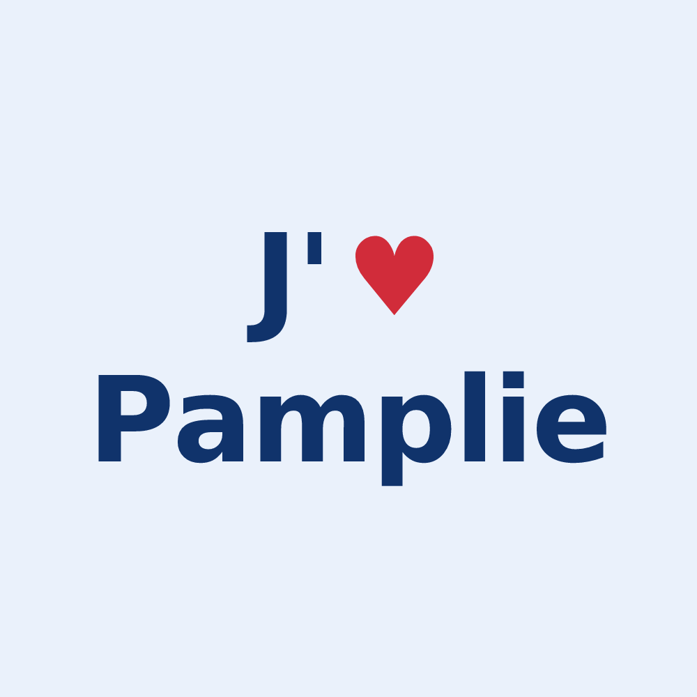 Sticker personnalisé Pamplie — design J'aime Pamplie