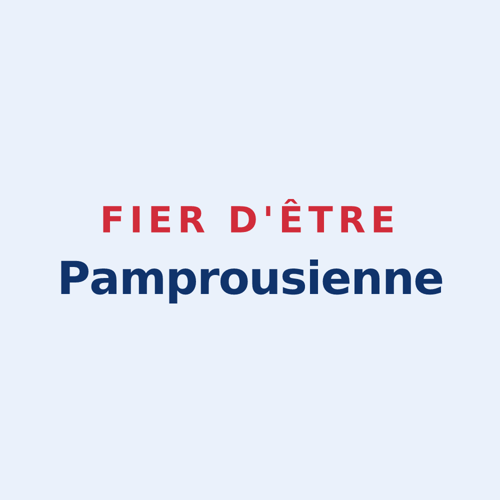 Sticker « Fier d'être Pamprousienne » — design pour Pamproux