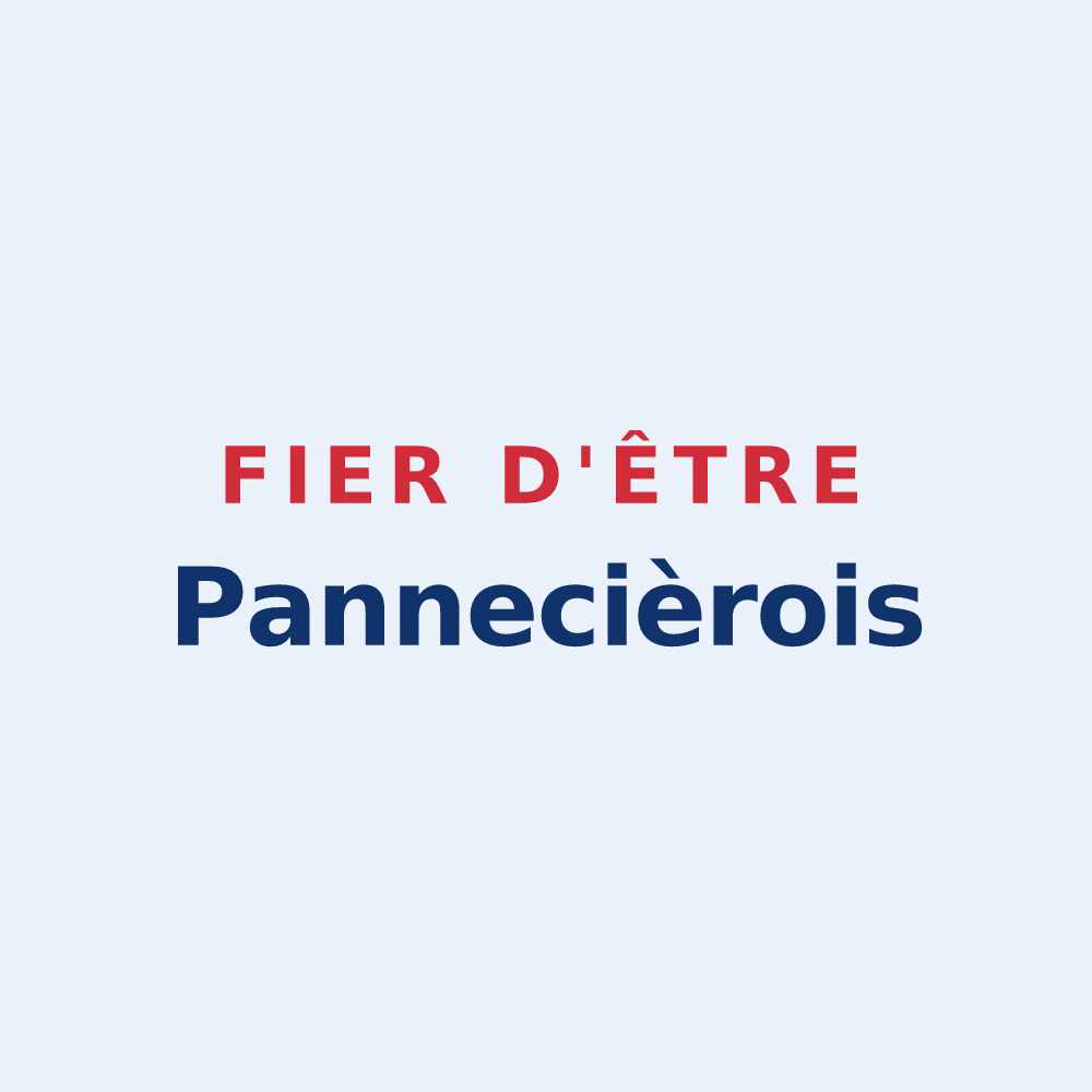 Sticker « Fier d'être Pannecièrois » — design pour Pannecières