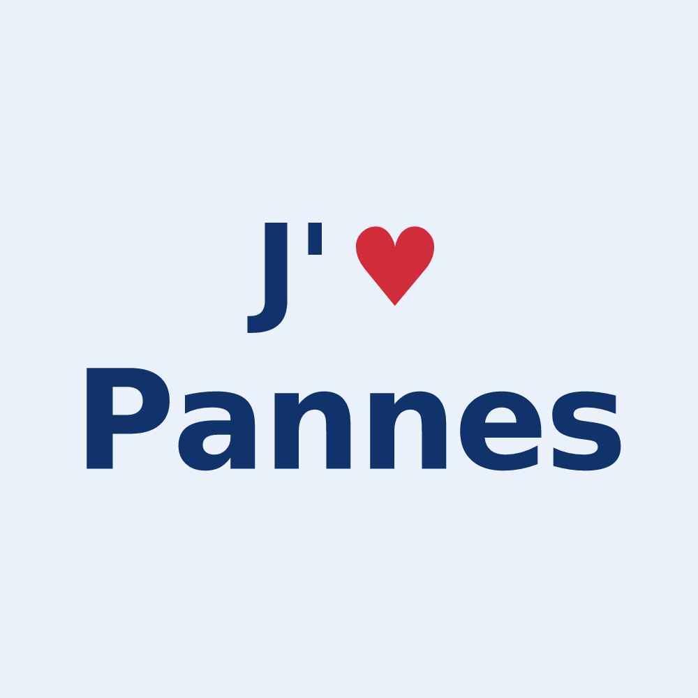 Sticker personnalisé Pannes — design J'aime Pannes