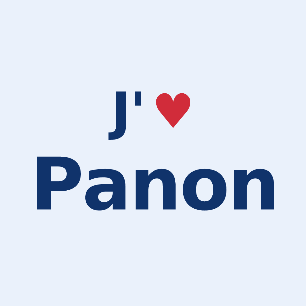 Sticker personnalisé Panon — design J'aime Panon
