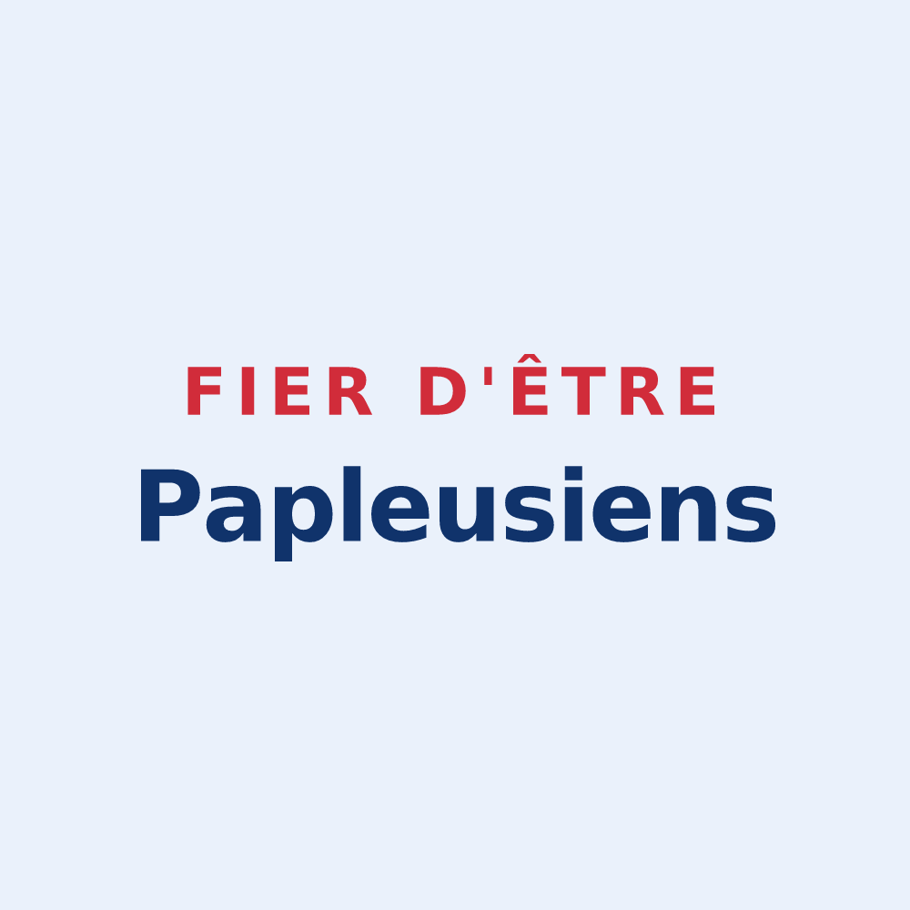 Sticker « Fier d'être Papleusiens » — design pour Papleux