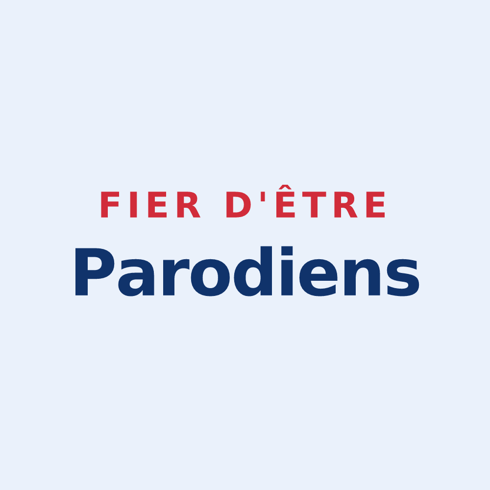 Sticker « Fier d'être Parodiens » — design pour Paray-le-Monial