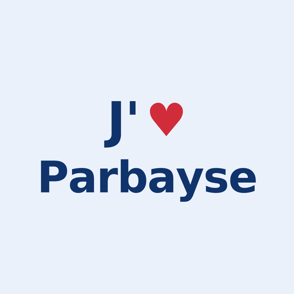 Sticker personnalisé Parbayse — design J'aime Parbayse