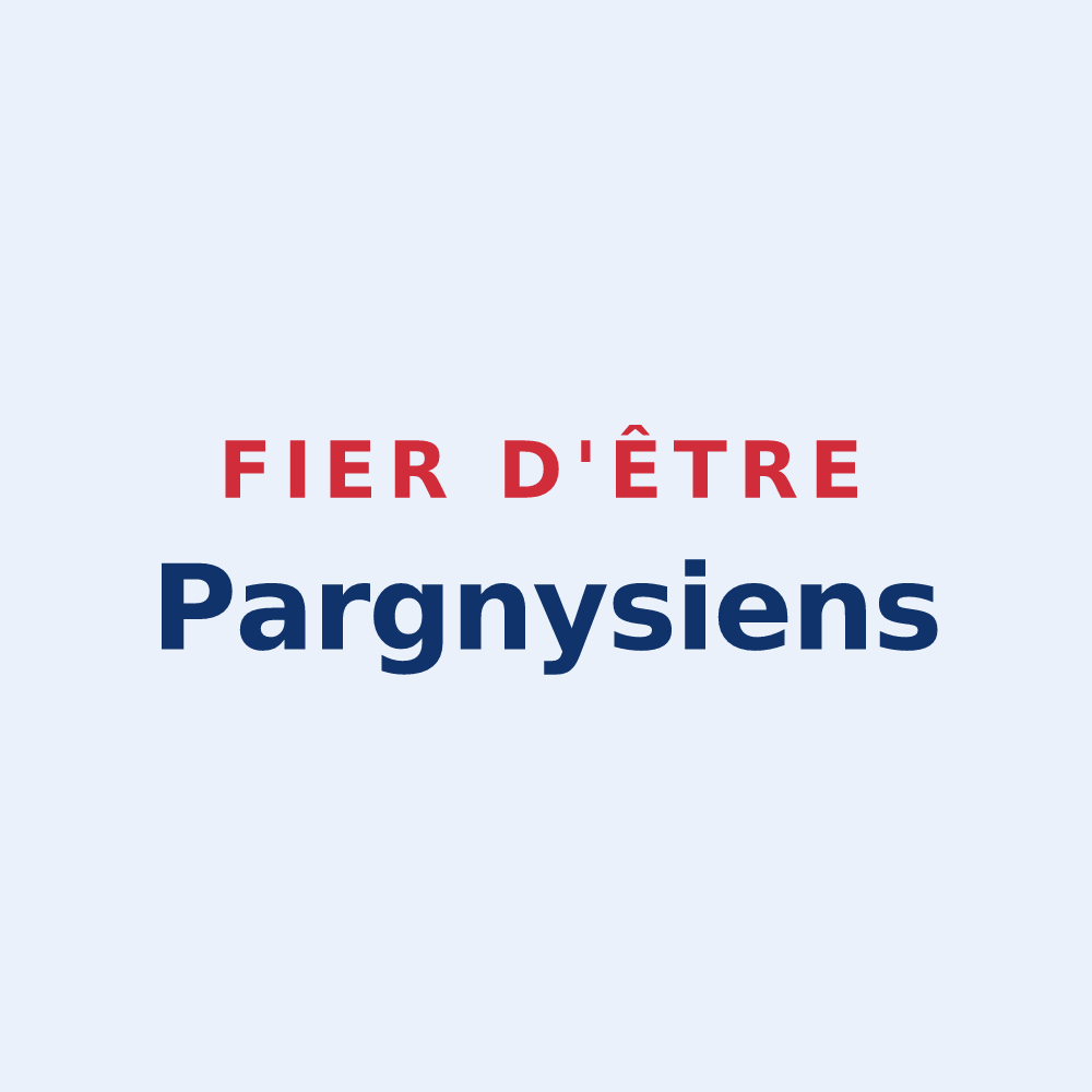 Sticker « Fier d'être Pargnysiens » — design pour Pargny-et-Filain