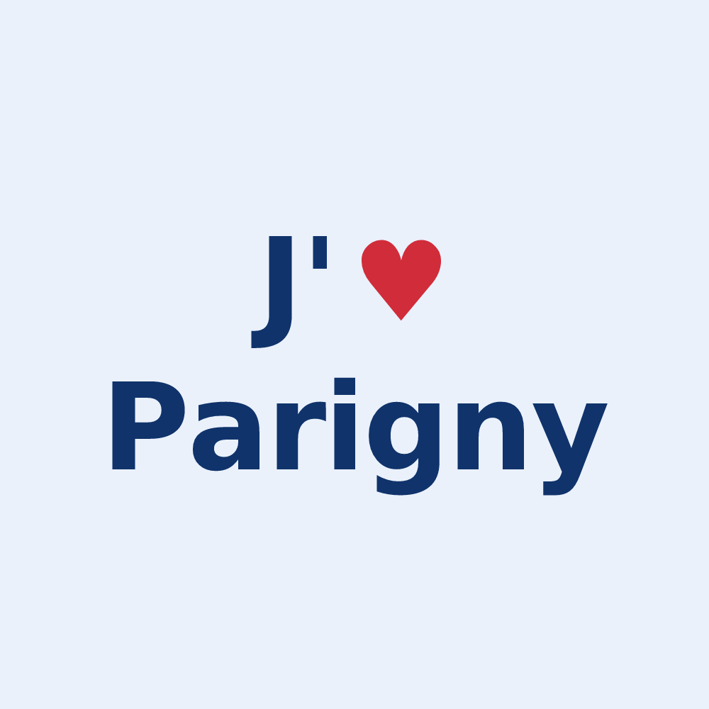 Sticker personnalisé Parigny — design J'aime Parigny