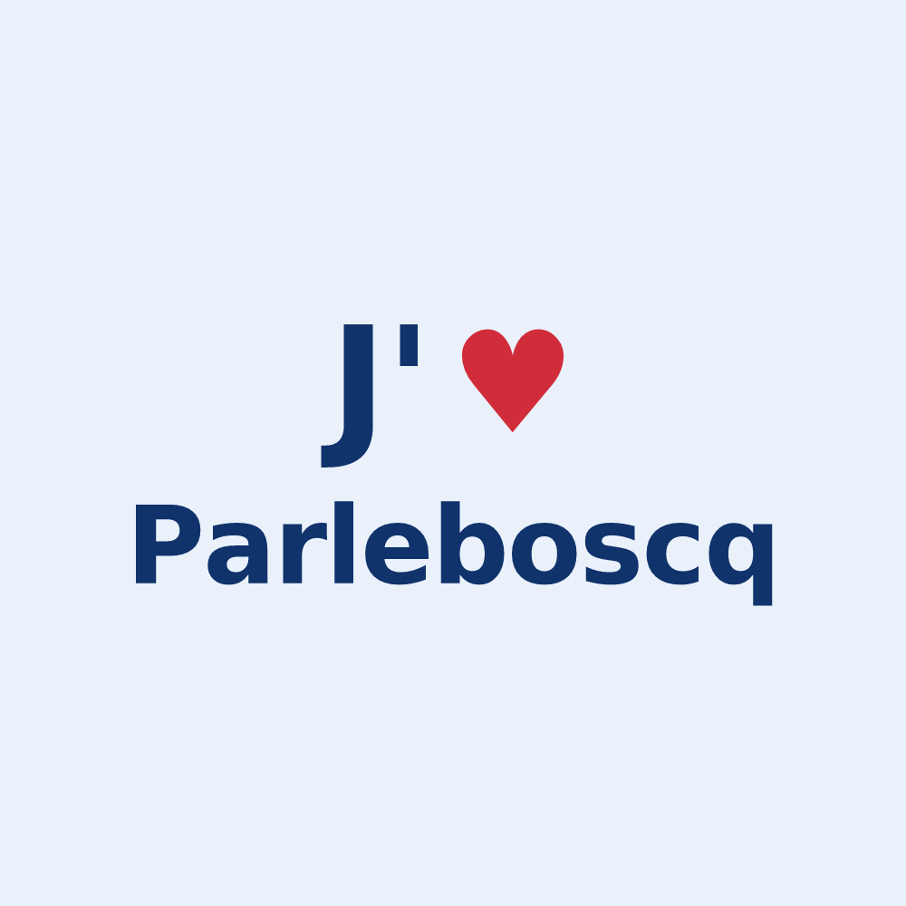 Sticker personnalisé Parleboscq — design J'aime Parleboscq
