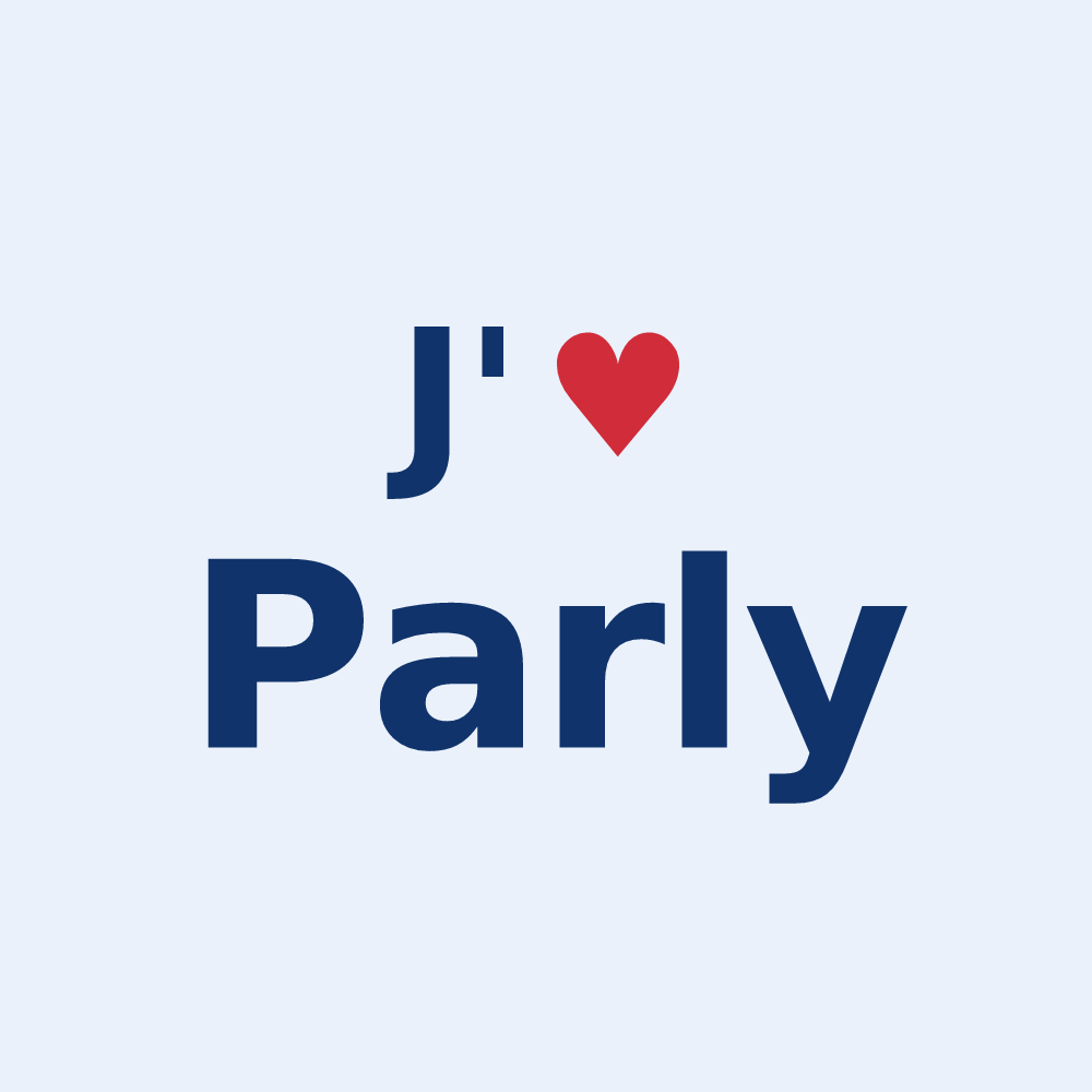 Sticker personnalisé Parly — design J'aime Parly
