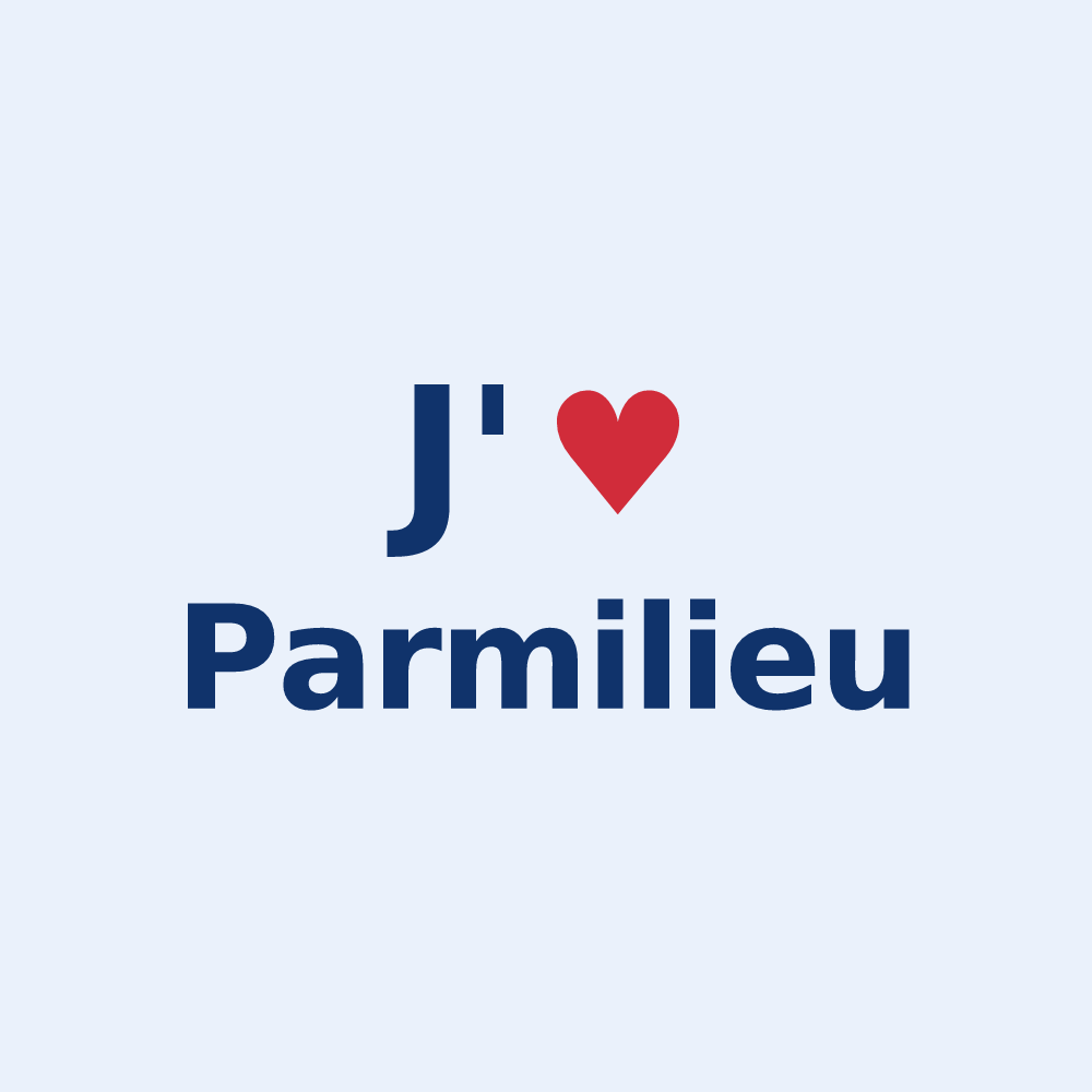 Sticker personnalisé Parmilieu — design J'aime Parmilieu