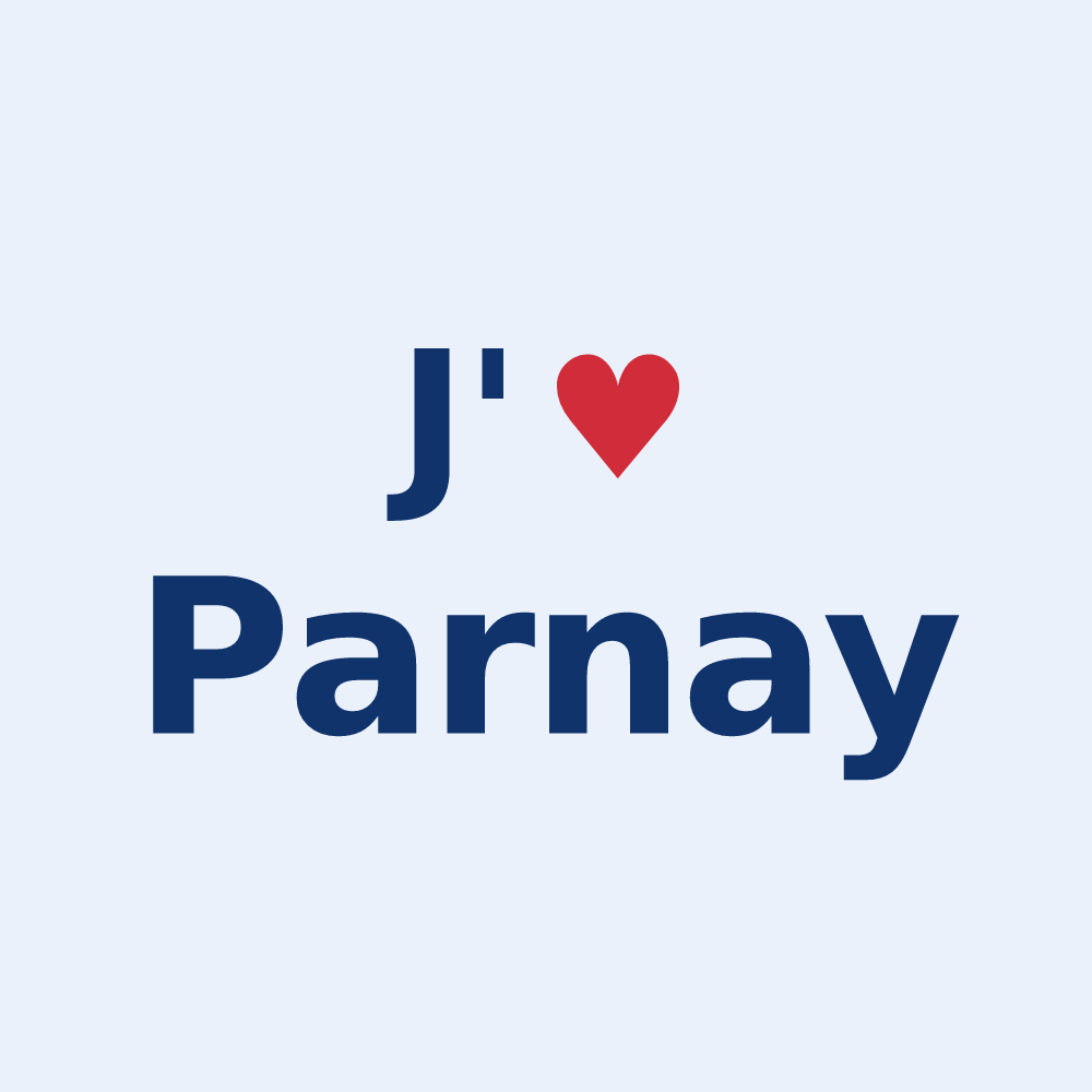 Sticker personnalisé Parnay — design J'aime Parnay