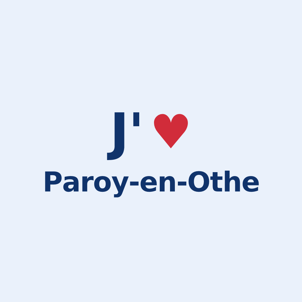 Sticker personnalisé Paroy-en-Othe — design J'aime Paroy-en-Othe