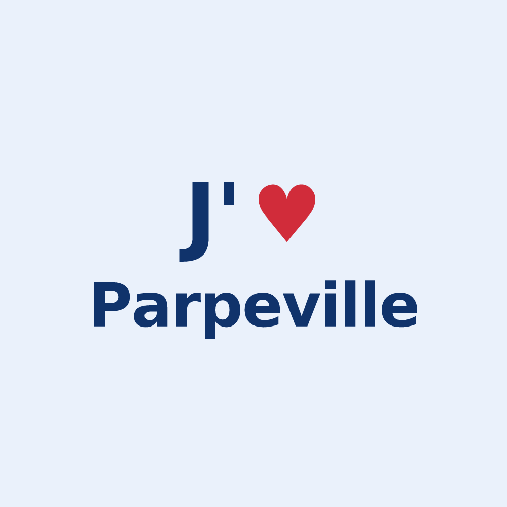 Sticker personnalisé Parpeville — design J'aime Parpeville