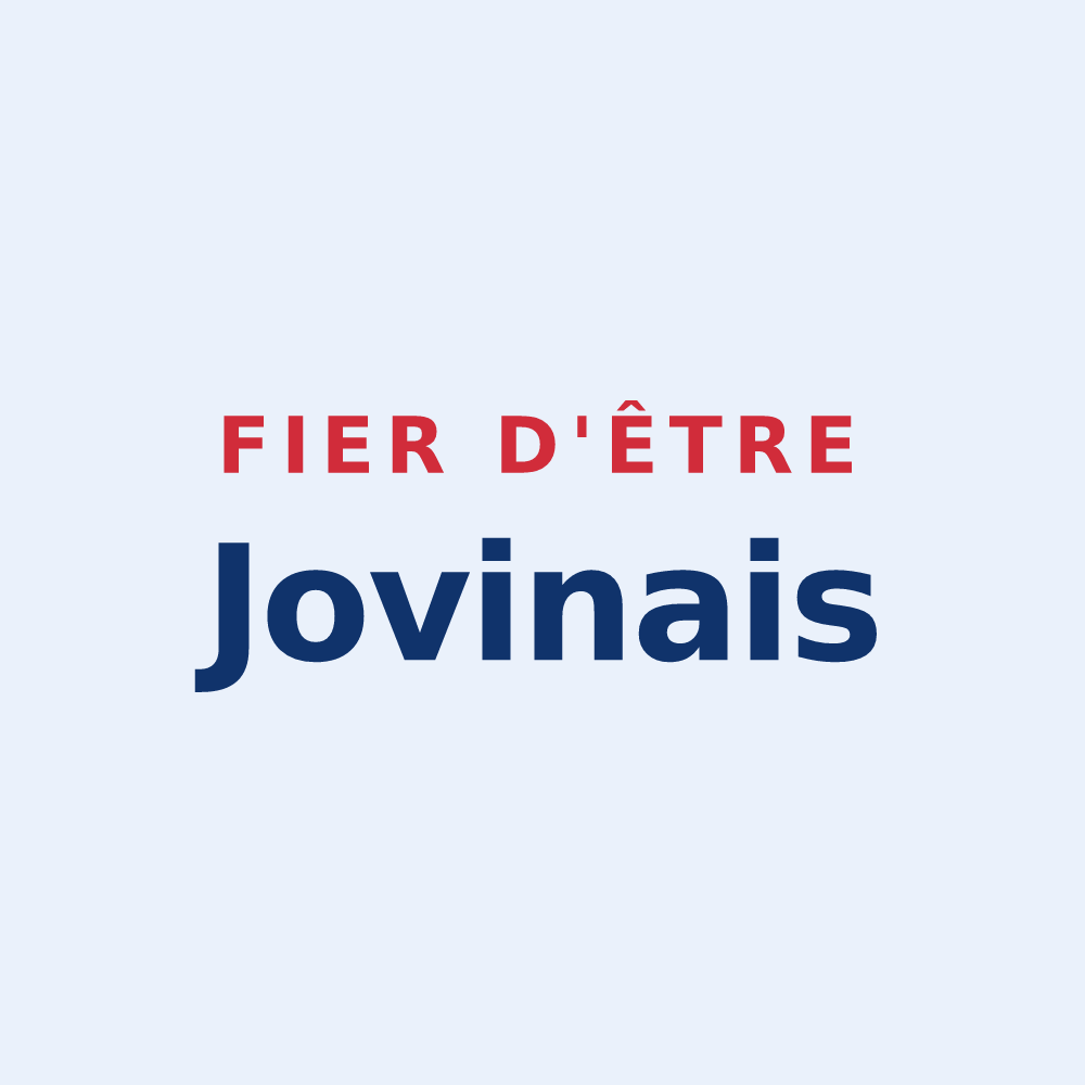 Sticker « Fier d'être Jovinais » — design pour Pas-de-Jeu