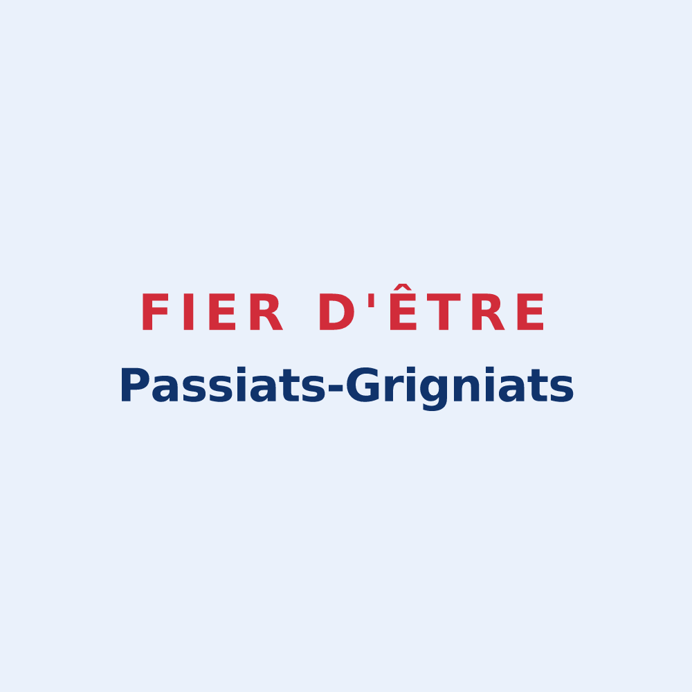 Sticker « Fier d'être Passiats-Grigniats » — design pour Passy-Grigny