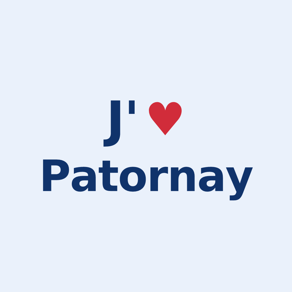 Sticker personnalisé Patornay — design J'aime Patornay