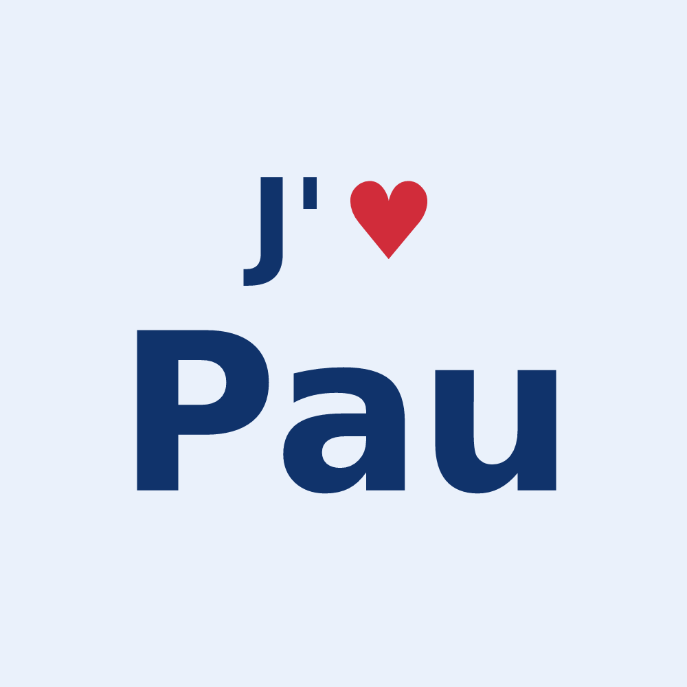Sticker personnalisé Pau — design J'aime Pau