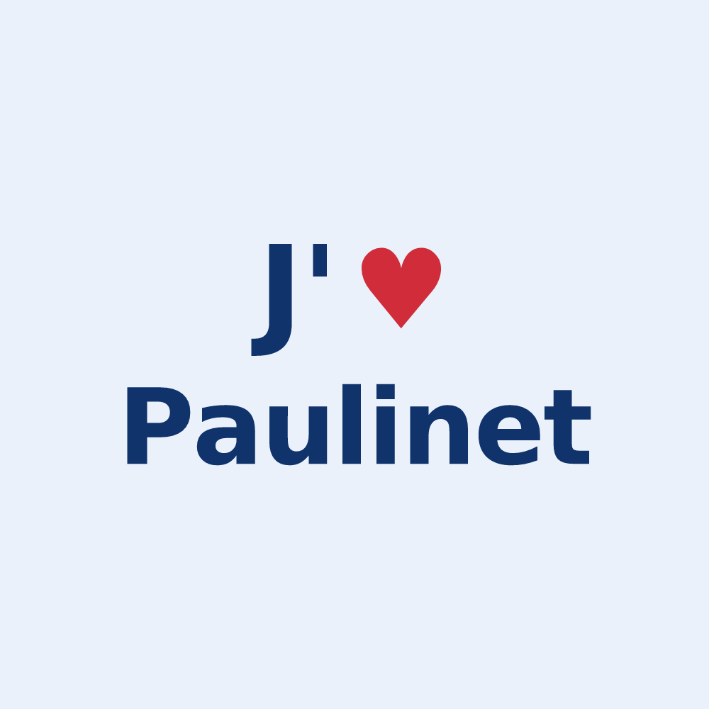Sticker personnalisé Paulinet — design J'aime Paulinet