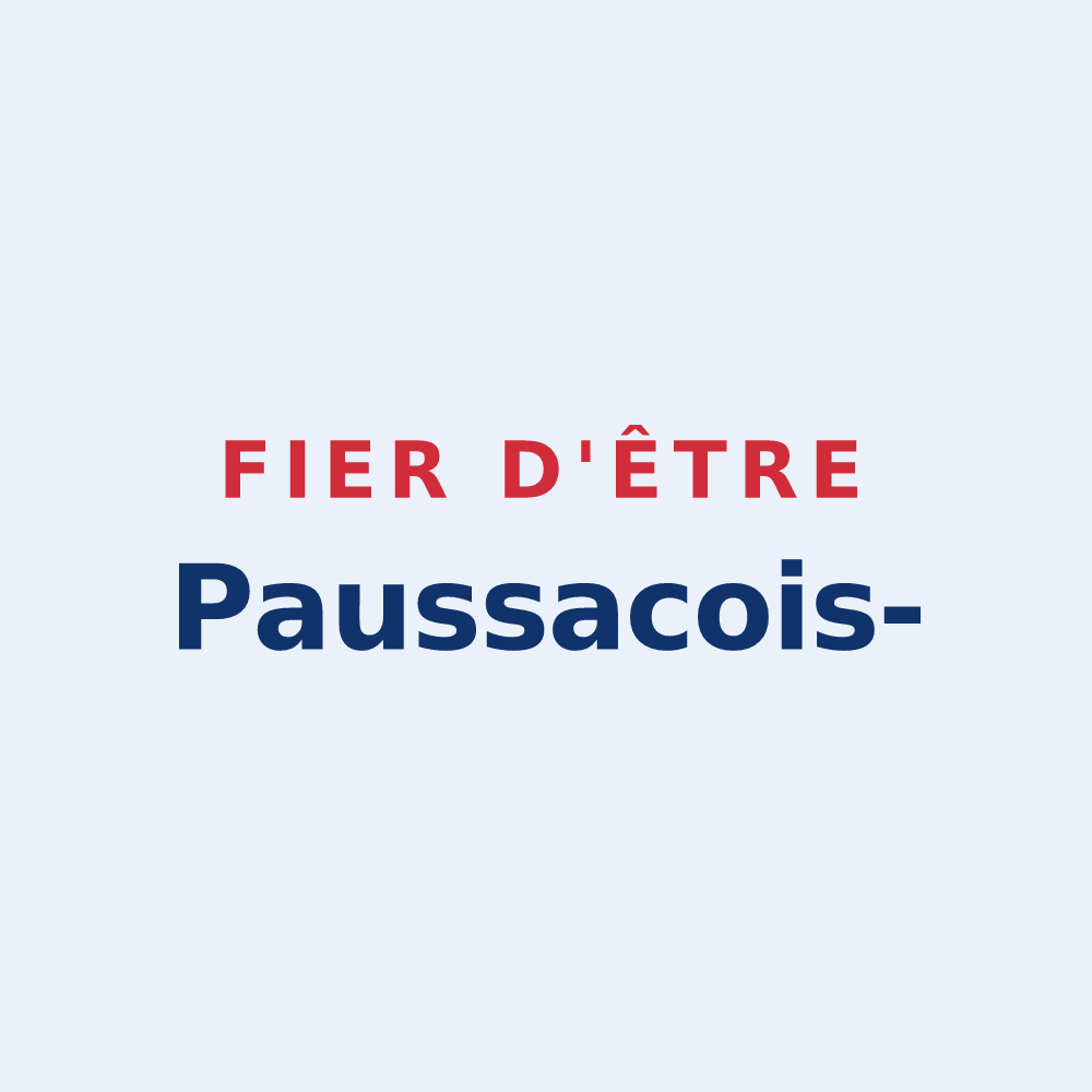 Sticker « Fier d'être Paussacois- » — design pour Paussac-et-Saint-Vivien