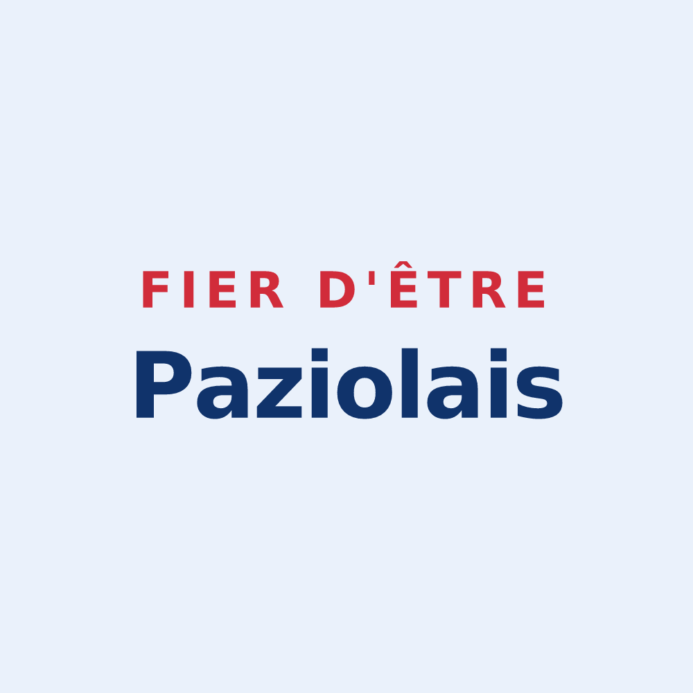 Sticker « Fier d'être Paziolais » — design pour Paziols