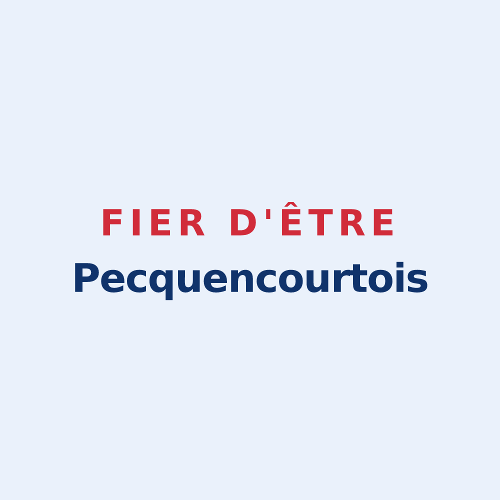 Sticker « Fier d'être Pecquencourtois » — design pour Pecquencourt