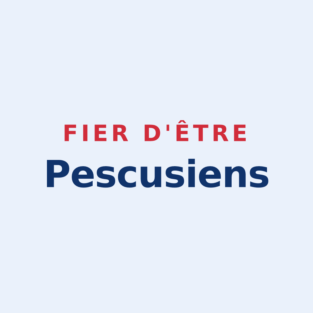 Sticker « Fier d'être Pescusiens » — design pour Pecqueuse