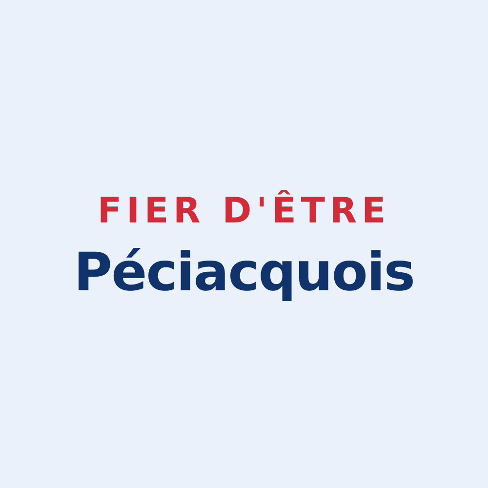 Sticker « Fier d'être Péciacquois » — design pour Pécy
